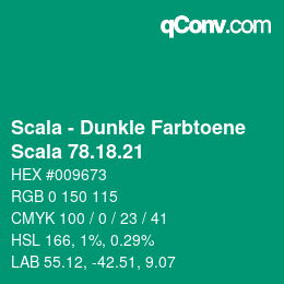 颜色代码: Scala - Dunkle Farbtoene - Scala 78.18.21 | qconv.com