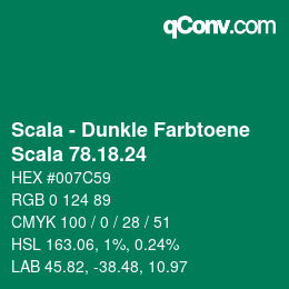カラーコード: Scala - Dunkle Farbtoene - Scala 78.18.24 | qconv.com