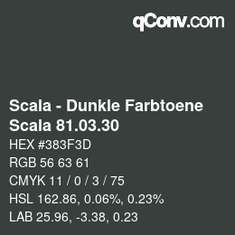 カラーコード: Scala - Dunkle Farbtoene - Scala 81.03.30 | qconv.com