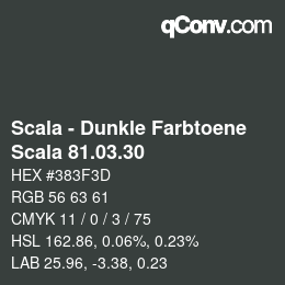 Color code: Scala - Dunkle Farbtoene - Scala 81.03.30 | qconv.com