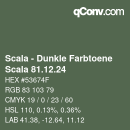 Code couleur: Scala - Dunkle Farbtoene - Scala 81.12.24 | qconv.com