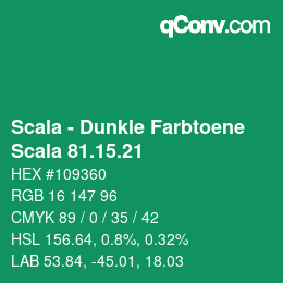 Code couleur: Scala - Dunkle Farbtoene - Scala 81.15.21 | qconv.com