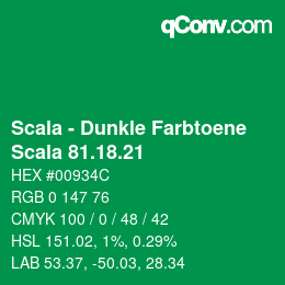 カラーコード: Scala - Dunkle Farbtoene - Scala 81.18.21 | qconv.com