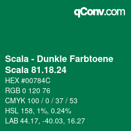 Code couleur: Scala - Dunkle Farbtoene - Scala 81.18.24 | qconv.com