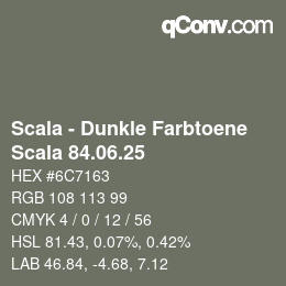 カラーコード: Scala - Dunkle Farbtoene - Scala 84.06.25 | qconv.com