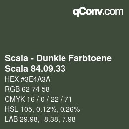 カラーコード: Scala - Dunkle Farbtoene - Scala 84.09.33 | qconv.com
