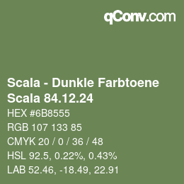 Code couleur: Scala - Dunkle Farbtoene - Scala 84.12.24 | qconv.com