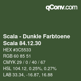 Code couleur: Scala - Dunkle Farbtoene - Scala 84.12.30 | qconv.com