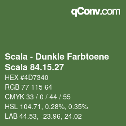 カラーコード: Scala - Dunkle Farbtoene - Scala 84.15.27 | qconv.com