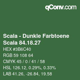 カラーコード: Scala - Dunkle Farbtoene - Scala 84.18.27 | qconv.com