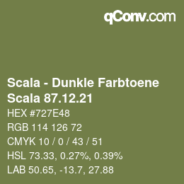 Code couleur: Scala - Dunkle Farbtoene - Scala 87.12.21 | qconv.com