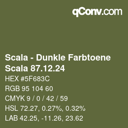 Farbcode: Scala - Dunkle Farbtoene - Scala 87.12.24 | qconv.com