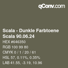 Code couleur: Scala - Dunkle Farbtoene - Scala 90.06.24 | qconv.com