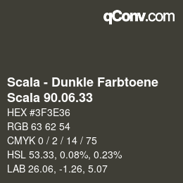 Color code: Scala - Dunkle Farbtoene - Scala 90.06.33 | qconv.com