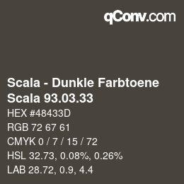 Farbcode: Scala - Dunkle Farbtoene - Scala 93.03.33 | qconv.com