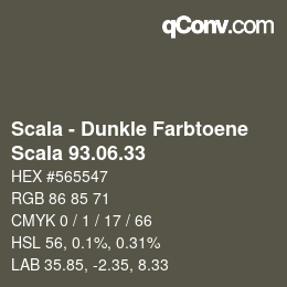 Farbcode: Scala - Dunkle Farbtoene - Scala 93.06.33 | qconv.com