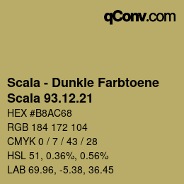 Farbcode: Scala - Dunkle Farbtoene - Scala 93.12.21 | qconv.com