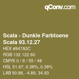 カラーコード: Scala - Dunkle Farbtoene - Scala 93.12.27 | qconv.com