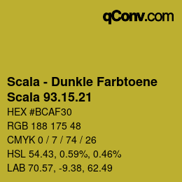 Farbcode: Scala - Dunkle Farbtoene - Scala 93.15.21 | qconv.com