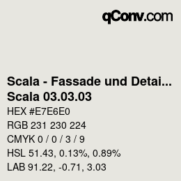 颜色代码: Scala - Fassade und Detail - Scala 03.03.03 | qconv.com