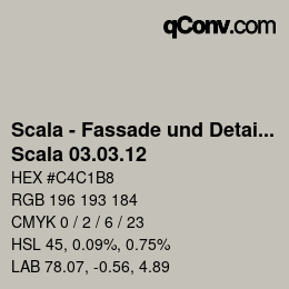 颜色代码: Scala - Fassade und Detail - Scala 03.03.12 | qconv.com