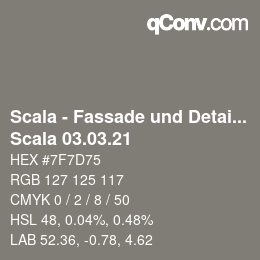 颜色代码: Scala - Fassade und Detail - Scala 03.03.21 | qconv.com