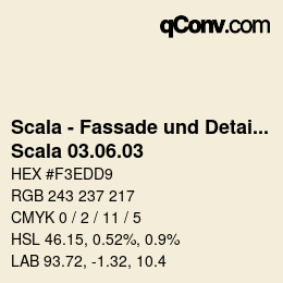 颜色代码: Scala - Fassade und Detail - Scala 03.06.03 | qconv.com