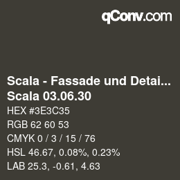 颜色代码: Scala - Fassade und Detail - Scala 03.06.30 | qconv.com