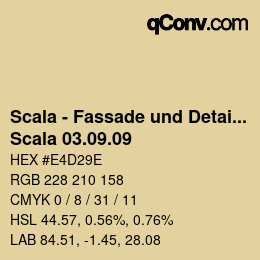 颜色代码: Scala - Fassade und Detail - Scala 03.09.09 | qconv.com