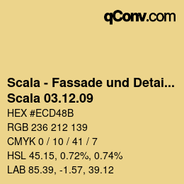 颜色代码: Scala - Fassade und Detail - Scala 03.12.09 | qconv.com