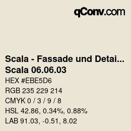 颜色代码: Scala - Fassade und Detail - Scala 06.06.03 | qconv.com
