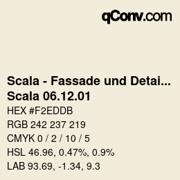 颜色代码: Scala - Fassade und Detail - Scala 06.12.01 | qconv.com