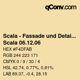 颜色代码: Scala - Fassade und Detail - Scala 06.12.06 | qconv.com