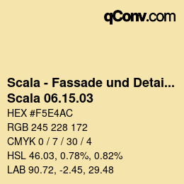 颜色代码: Scala - Fassade und Detail - Scala 06.15.03 | qconv.com