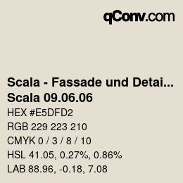 颜色代码: Scala - Fassade und Detail - Scala 09.06.06 | qconv.com