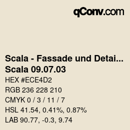 颜色代码: Scala - Fassade und Detail - Scala 09.07.03 | qconv.com