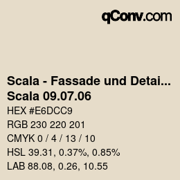 颜色代码: Scala - Fassade und Detail - Scala 09.07.06 | qconv.com