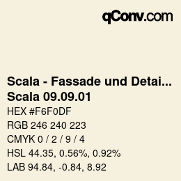 颜色代码: Scala - Fassade und Detail - Scala 09.09.01 | qconv.com