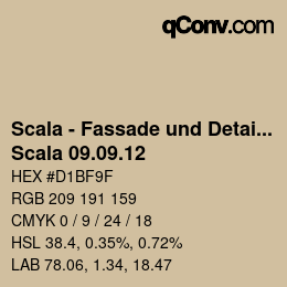 颜色代码: Scala - Fassade und Detail - Scala 09.09.12 | qconv.com
