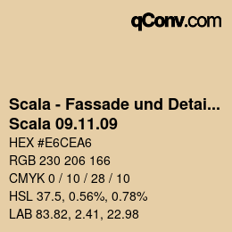 颜色代码: Scala - Fassade und Detail - Scala 09.11.09 | qconv.com