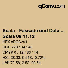 颜色代码: Scala - Fassade und Detail - Scala 09.11.12 | qconv.com