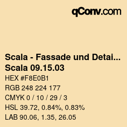 颜色代码: Scala - Fassade und Detail - Scala 09.15.03 | qconv.com