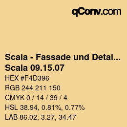 颜色代码: Scala - Fassade und Detail - Scala 09.15.07 | qconv.com