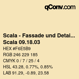 颜色代码: Scala - Fassade und Detail - Scala 09.18.03 | qconv.com