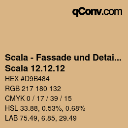 颜色代码: Scala - Fassade und Detail - Scala 12.12.12 | qconv.com