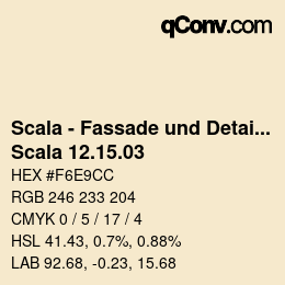 颜色代码: Scala - Fassade und Detail - Scala 12.15.03 | qconv.com