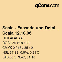 颜色代码: Scala - Fassade und Detail - Scala 12.18.06 | qconv.com
