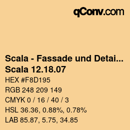 颜色代码: Scala - Fassade und Detail - Scala 12.18.07 | qconv.com