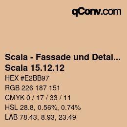 颜色代码: Scala - Fassade und Detail - Scala 15.12.12 | qconv.com