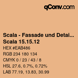 颜色代码: Scala - Fassade und Detail - Scala 15.15.12 | qconv.com